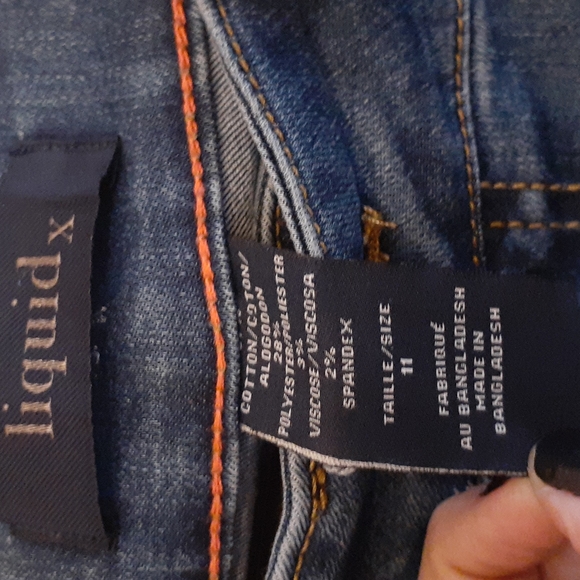 COPY - 2/$10 LiquidX Embroidered floral distressed jeans - Picture 2 of 5